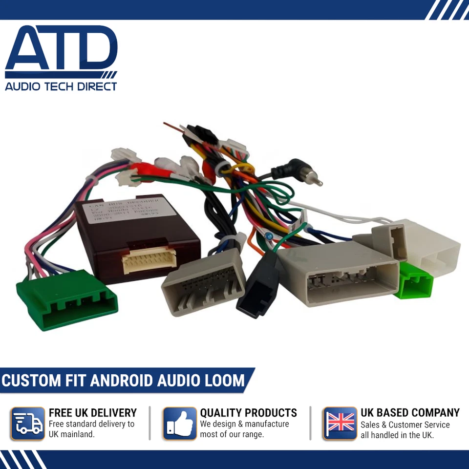 Android Custom Fit Radio Decoder 16 Pin Loom Harness For Honda Civic 2006-2011