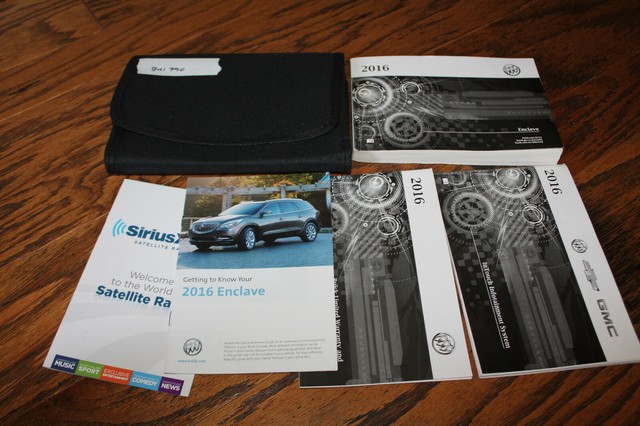 2016 Buick Enclave owners manual with navigation manual with case