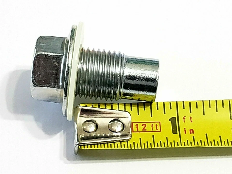 Perno de tapón de drenaje de cambio de cárter de aceite de motor Ford 60-80 con junta 1/2"-20 roscas C Foto 2 de 4