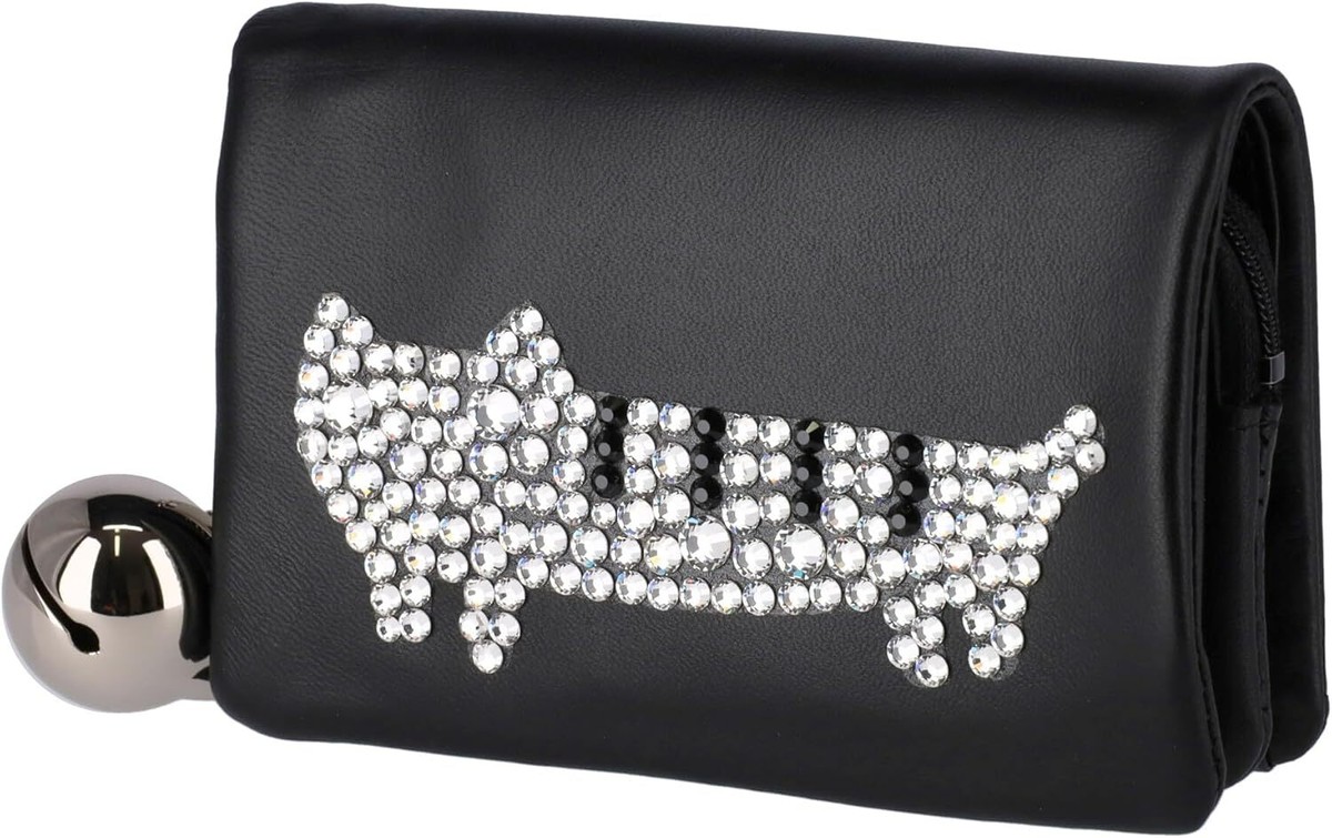 mo mo Tsumori Chisato] Bi-fold Middle Wallet Kiraneko 57332 Black | eBay
