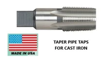 3/8-18 HSS CAST IRON NPT TAPER PIPE TAP -ITEM NO. 2312423