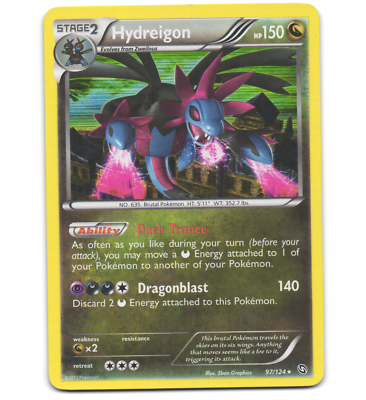 Pokemon 2012 Moderate Play Hydreigon Dragons Exalted Holo 97/124
