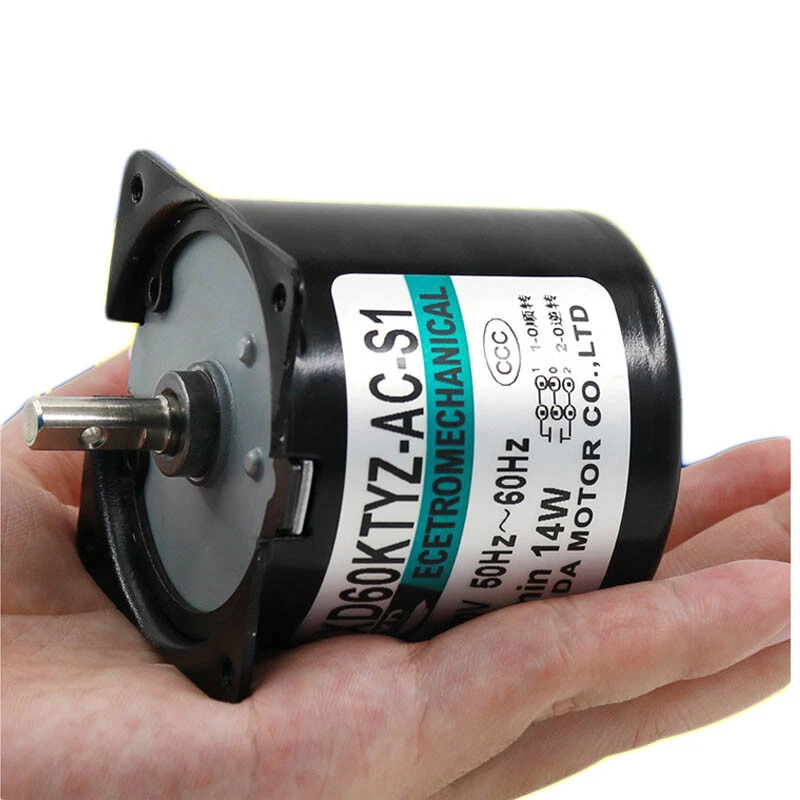 Motorreductor sincronizado 14W CA 220V 2.5-110RPM reducción de imán permanente 60KTYZ - Imagen 2 de 4