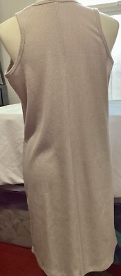 women's nine west rib crewneck sleeveless midi dress Nine West Women's Large Rib Crewneck Sleeveless Midi Dress Ivory