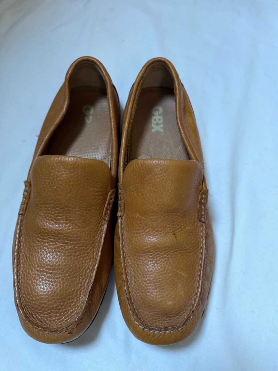 GBX MOC DRIVING LOAFERS SLIP ON BROWN LEATHER CASUAL SPORT SHOES 13 M | eBay