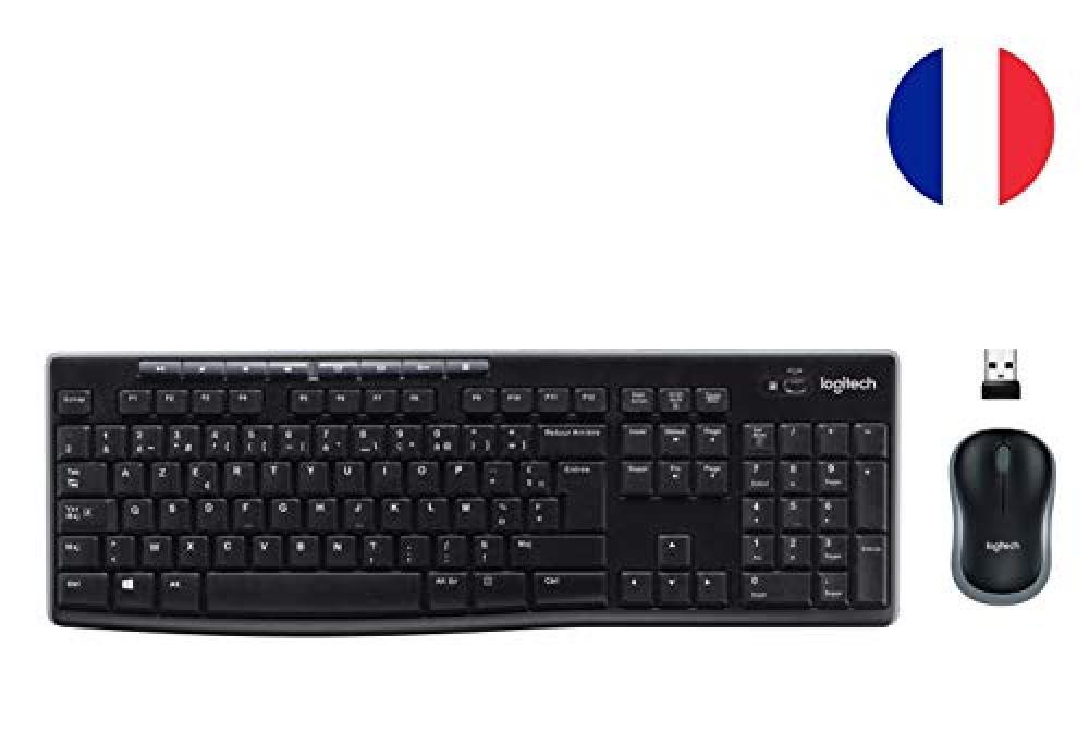 (TG. 1000) Logitech MK270 Kit Tastiera e Mouse Wireless per Windows, Wireless 2.