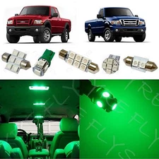 6x Green LED lights interior package kit for 1998-2011 Ford Ranger FR1G
