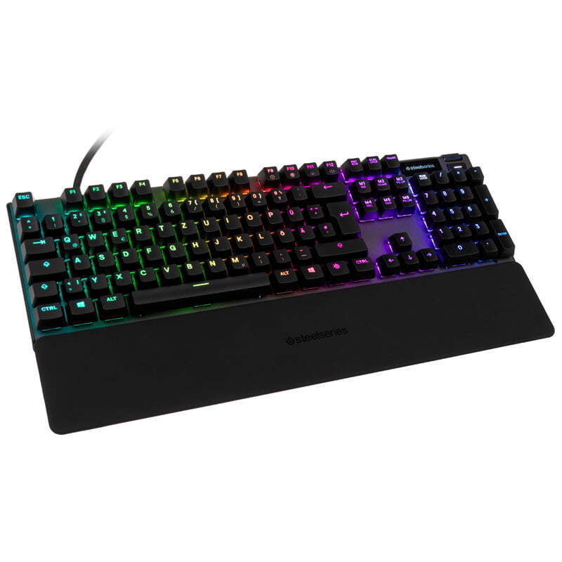 SteelSeries Apex Pro Keyboard with display backlit USB German key 64627