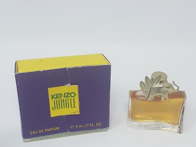 Vintage Kenzo Jungle L'Elephant Mini Perfume .17 oz De Parfum Miniature 5 ml eBay