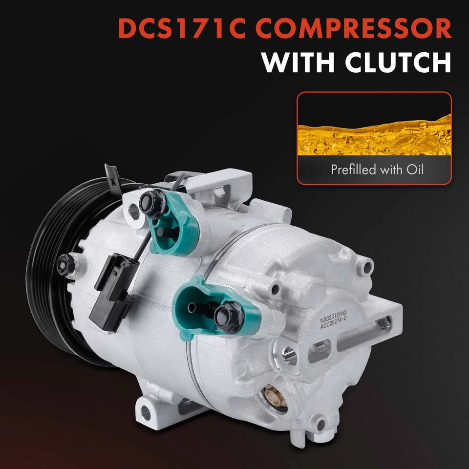 Compresor de aire acondicionado con estilo VS14M para Hyundai Elantra GT Kia Forte Forte Koup Forte5 Foto 3 de 4