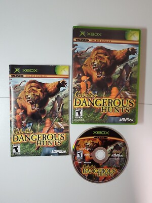 Cabela's Dangerous Hunts - Microsoft Xbox, 2003 - Complete w/ Manual - Tested