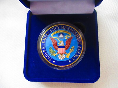 Federal Emergency Management Agency ''FEMA'' Challenge Coin W/ Presentation Box