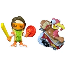 2 FGTeeV  Tacos Warrior Knight Gurkey Derby Mini Figure Bonkers Toy Company 2.5"