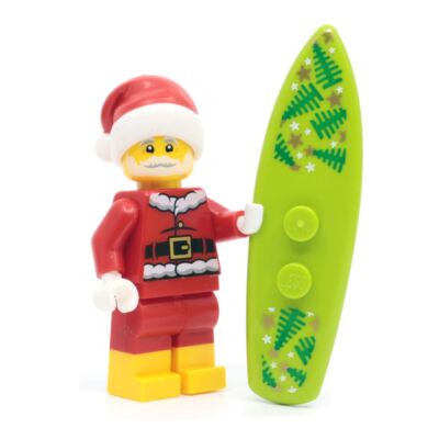 LEGO City Surfing Summer Santa With Christmas Surfboard Minifigure (BAM  2024)