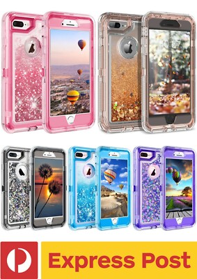 iPhone 6+ / 7+ / 8+ (Plus) Glitter Transparent ShockProof Clear Sparkle Case