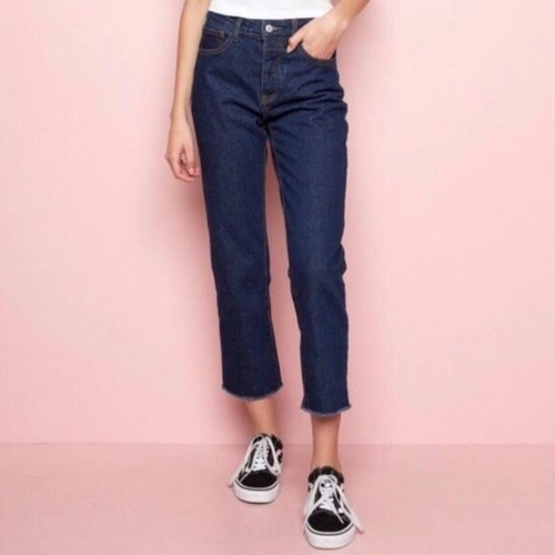 John Galt Millie Mom Jeans Relaxed Raw 