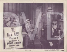 1949 New Adventures of Batman & Robin Theater Lobby Card 11x14 Chapter 7 NSS SEE