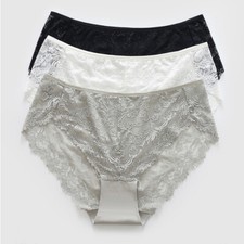 Women Briefs Knickers Ladies Underwear Cotton Crotch Comfort Lace Flower Panties