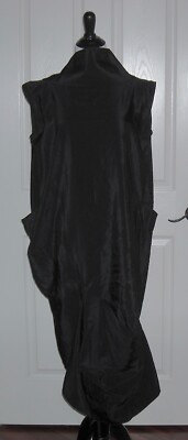 NWOT 100% AUTHENTIC #VDR Via Delle Rose Women's Asymmetrical Dress Size S  Black