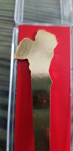 spoon Thailand with enamel, gold tone Vintage decorative souvenir - Picture 7 of 11