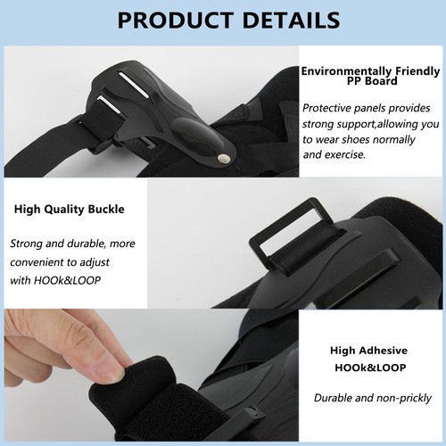 Plantar Fasciitis Splint Foot Drop Ankle Brace For Basketball Sports Sprains US - Picture 8 of 23