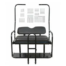 Rear Flip Seat Back Seat Kit For 1982-2000.5 Club Car DS Golf Cart W/Grab Bar