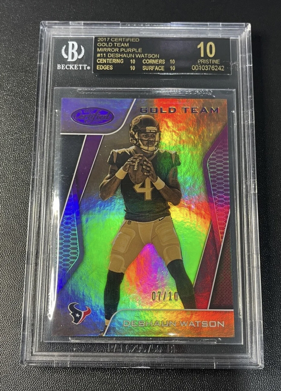 Deshaun Watson Panini Certified Gold Team #GTDW Mirror Purple