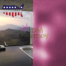 4"x8" Sample Pink Frosted Film Glass Bathroom Window Security Privacy Sticker