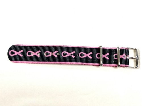 Correa de reloj de concientización sobre el cáncer de mama cinta rosa 20 mm ¡fácil de encajar! - Imagen 9 de 9