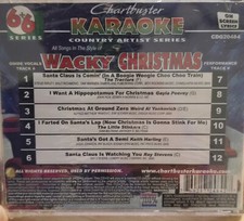 20484 WACKY CHRISTMAS CHARTBUSTER KARAOKE CDG LOT MAIL