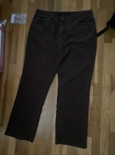 Vintage Calvin Klein Jeans. Brown corduroy dark brown flare jean. full length