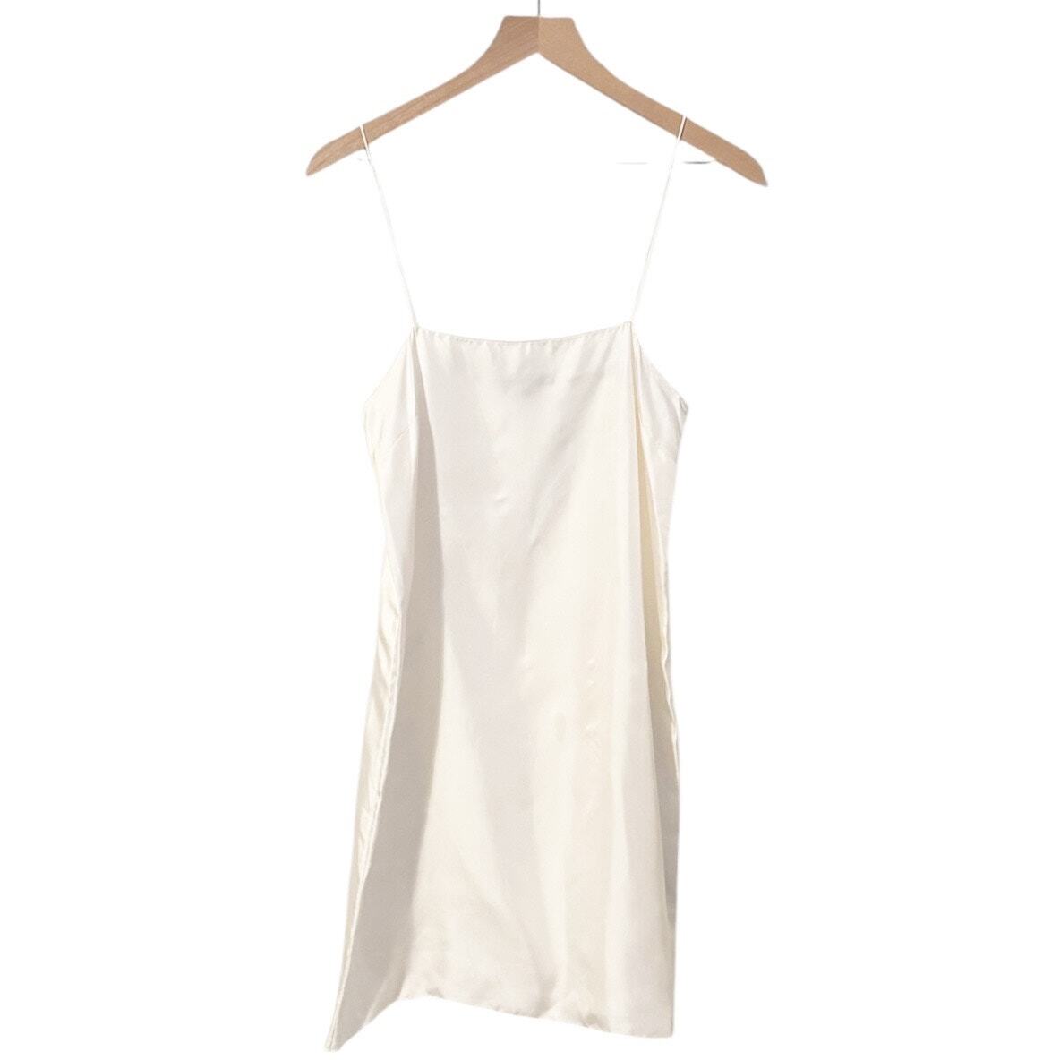 Tibi Silk Sleeveless Minimalist Bridal Mini Slip Dress Size 6