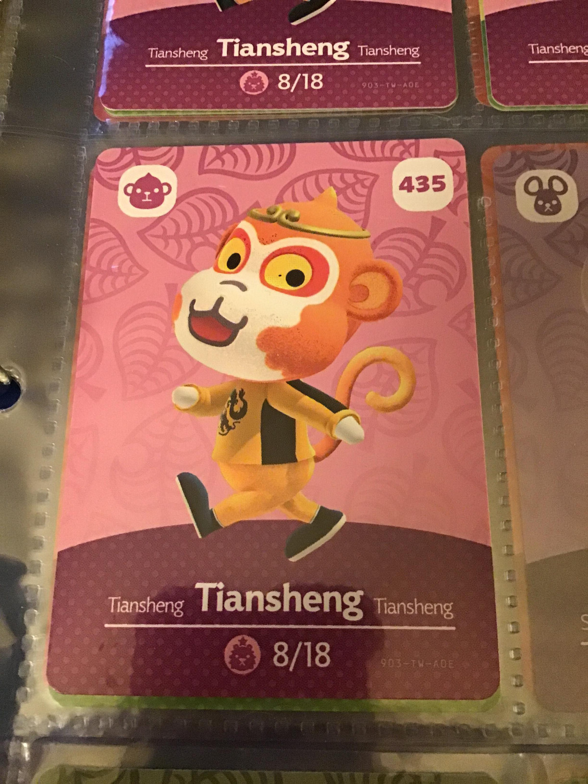 Carte Amiibo Officielle Animal Crossing Tiansheng Série 5 - Série 435
