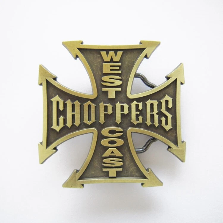 WEST COAST CHOPPERS レザー ベルト West coast choppers OG Classic ベルトのバックル グレー| Motardinn