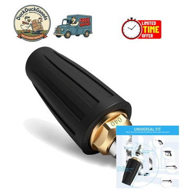 #ad Efficient Turbo Nozzle for Pressure Washers High Pressure Up to 4000 PSI $9.47