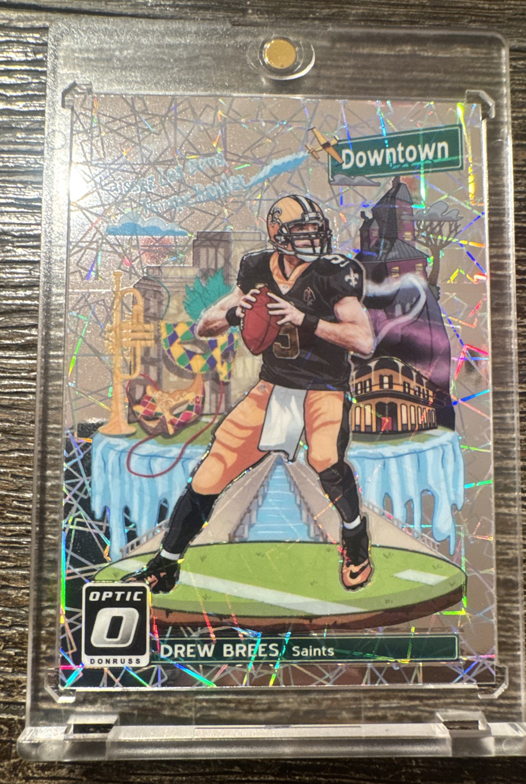 RARE 2018 Donruss Optic - Downtown Drew Brees #DT-2