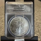 1993 American Silver Eagle Dollar ANACS MS69 1 Oz Fine Silver