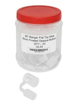TOB RB 90° BANGER – 18MM FROSTED OPAQUE BOTTOM – GL34 – 20CT JAR