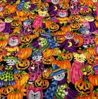DAVID TEXTILES - HALLOWEEN COSTUMES ON CATS - 1 2/3 YARDS