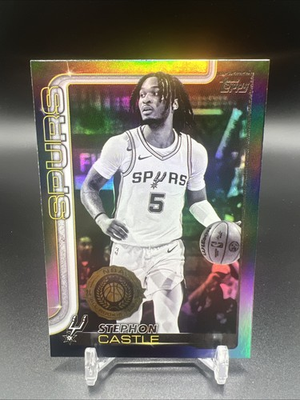 #ad 2025 26 Topps Target Black Friday Stephon Castle Blackout #197 San Antonio Spurs $2.99