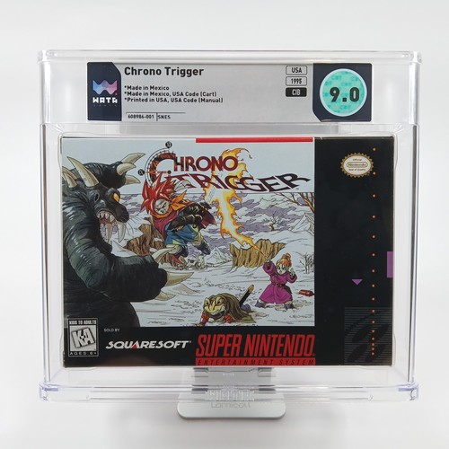 Chrono Trigger SNES Super Nintendo CIB (With Both Inserts) - Wata Graded 9.0