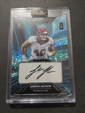 Wild Card Metallix Landon Jackson Rookie Autograph 4/5 Football Card