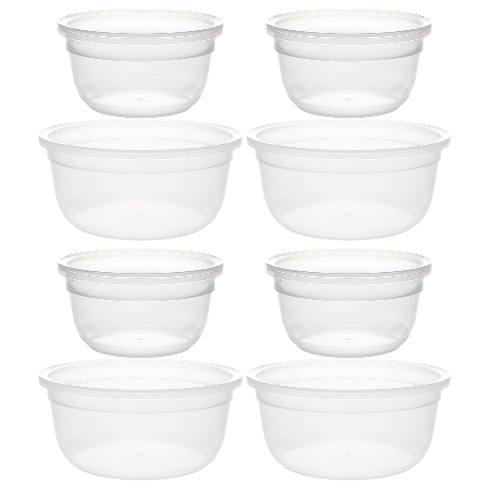 Snapware 7202R 1.2-Cup & 7201R 4-Cup Plastic Food Storage Containers (4-Pack)