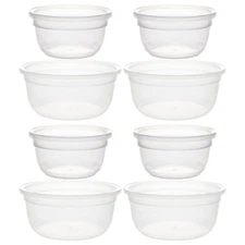 Snapware 7202R 1.2-Cup & 7201R 4-Cup Plastic Food Storage Containers (4-Pack)