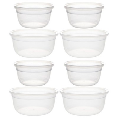 Snapware 7202R 1.2-Cup & 7201R 4-Cup Plastic Food Storage Containers (4-Pack)