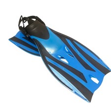 NWOT Kids Adjustable Scuba Diving Fins L/XL 13.5 - 3.5 in Blue and Black