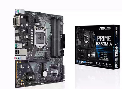 ASUS PRIME B360M-A LGA1151 mATX Motherboard for 8th 9th Gen CPU Dual M.2 USB 3.1