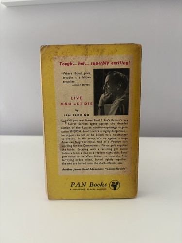Live And Let Die Pan 1957 1st Edition - Rare Thicker Paper Version. James Bond - Bild 3 von 10