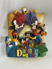 Walt Disney World Parks Photo Frame Mickey Minnie Donald Goofy Pluto Colorful 3D