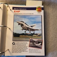 AIRCRAFT OF THE WORLD FOLD OUT CARD X PLANES EAP